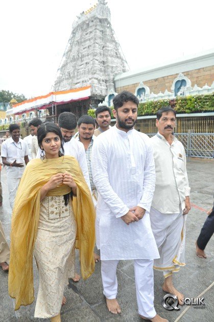 Lie-Movie-Team-At-Tirumala